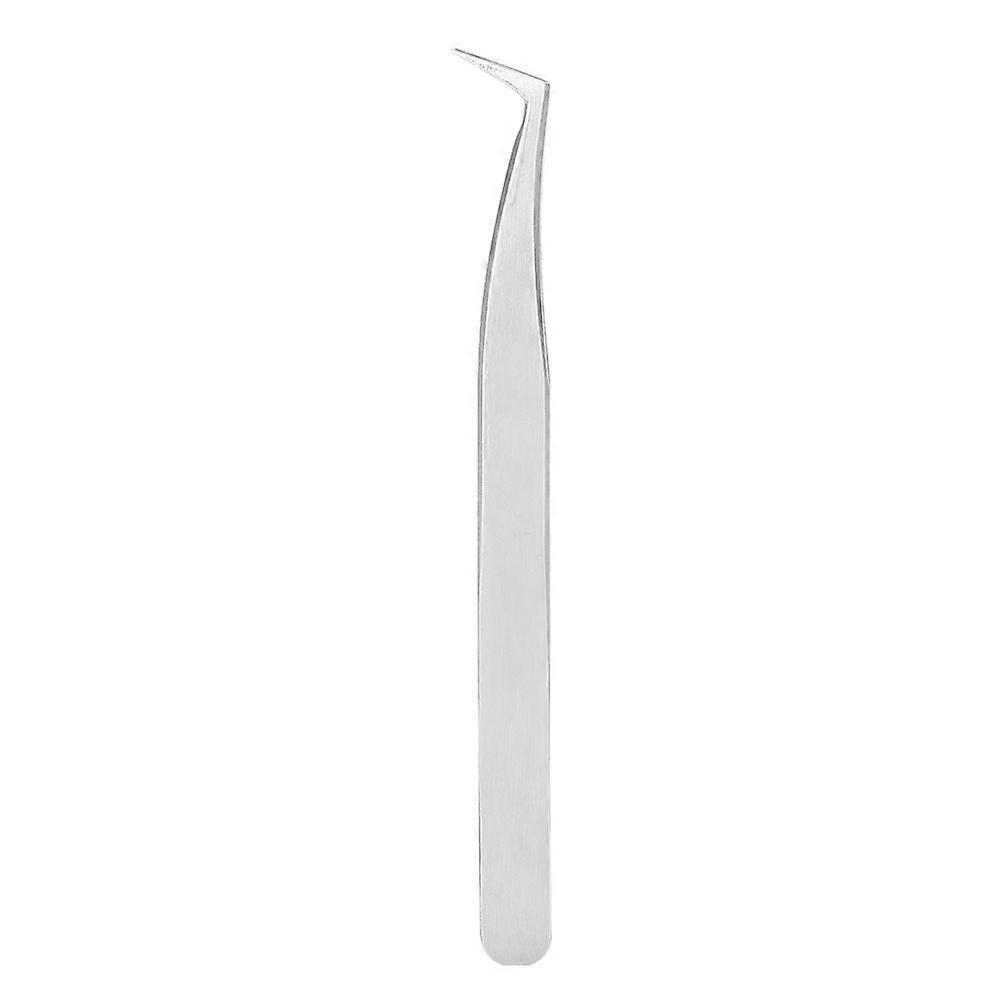 Right Angle Stainless Steel Eyelashes Extension Grafting Picking Tweezers Nippers