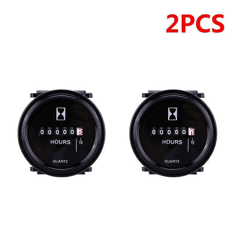 Woodka 12v / 24v / 36v سيارة شاحنة محرك ساعة متر قارب بحري 2 "جولة للماء مقياس إلكتروني مؤقت ميكانيكي ~ 31486