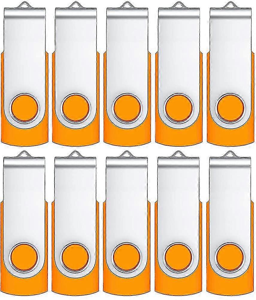 4gb Usb Stick 10 Pack, Usb 2.0 Data Stick Rotating Foldable