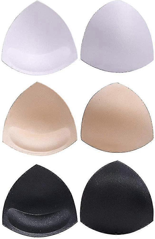 Pairs Of Bra Pads, Bra Pads Bikini Pad Bra Inserts Push-up Pad, 3 Colors