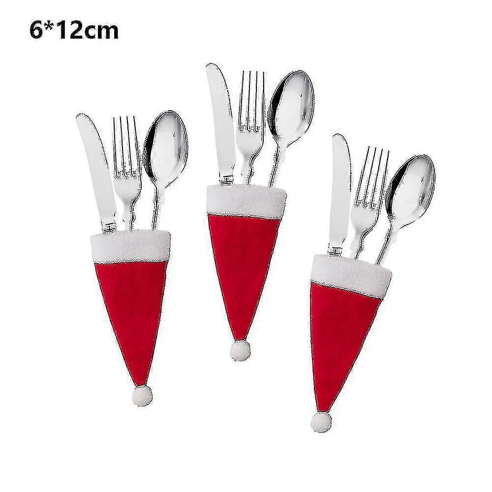 10 قطع مصغرة سانتا هات عيد الميلاد ديكور المنزل عيد الميلاد هدية الحاضر الديكور