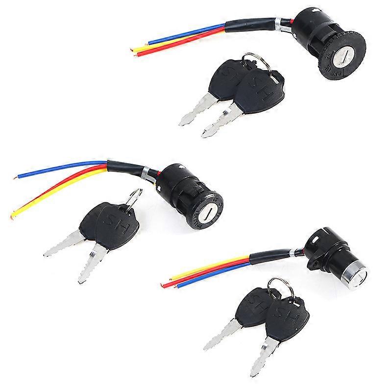 Universal Motorcycle Ignition Switch Key Power Lock For Electric Bicycle Electric Scooter