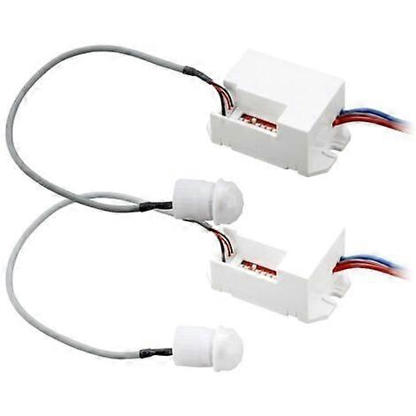 Lot de 2 détecteurs de mouvement infrarouges encastrés