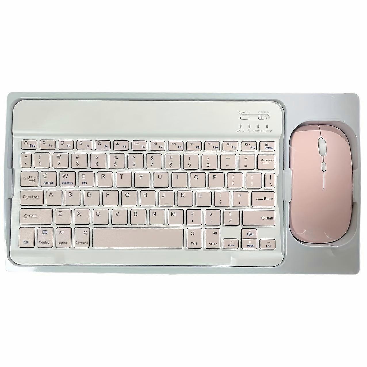 Multicolor Wireless Keyboard Mouse Set, Mini Portable, Silent Keyboard Charging, Suitable For IPad, Tablet, Laptop, Office Computer Keyboard
