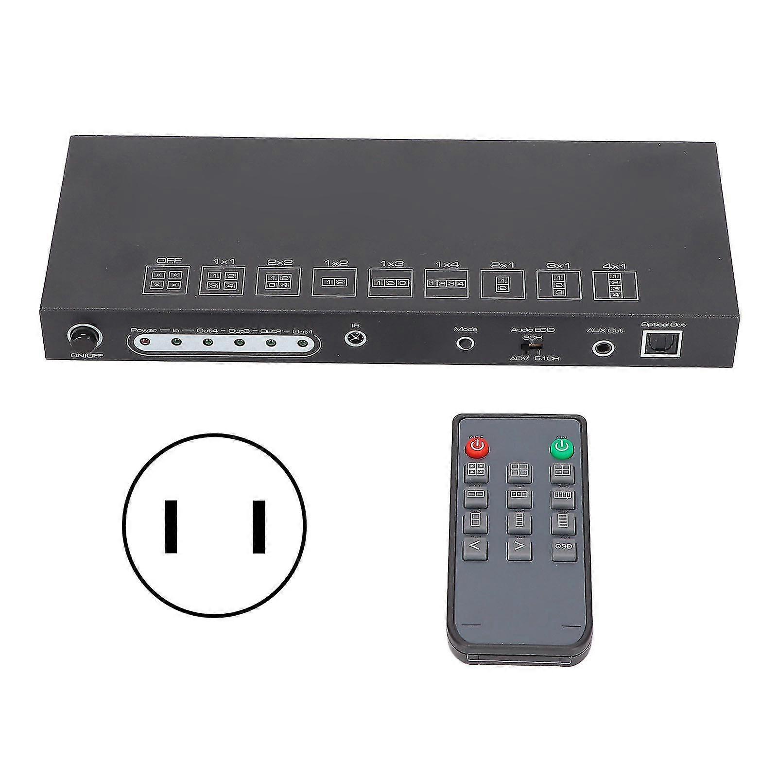 4K 30Hz HD Video Wall Controller 1x4 LED Splicer for Conference