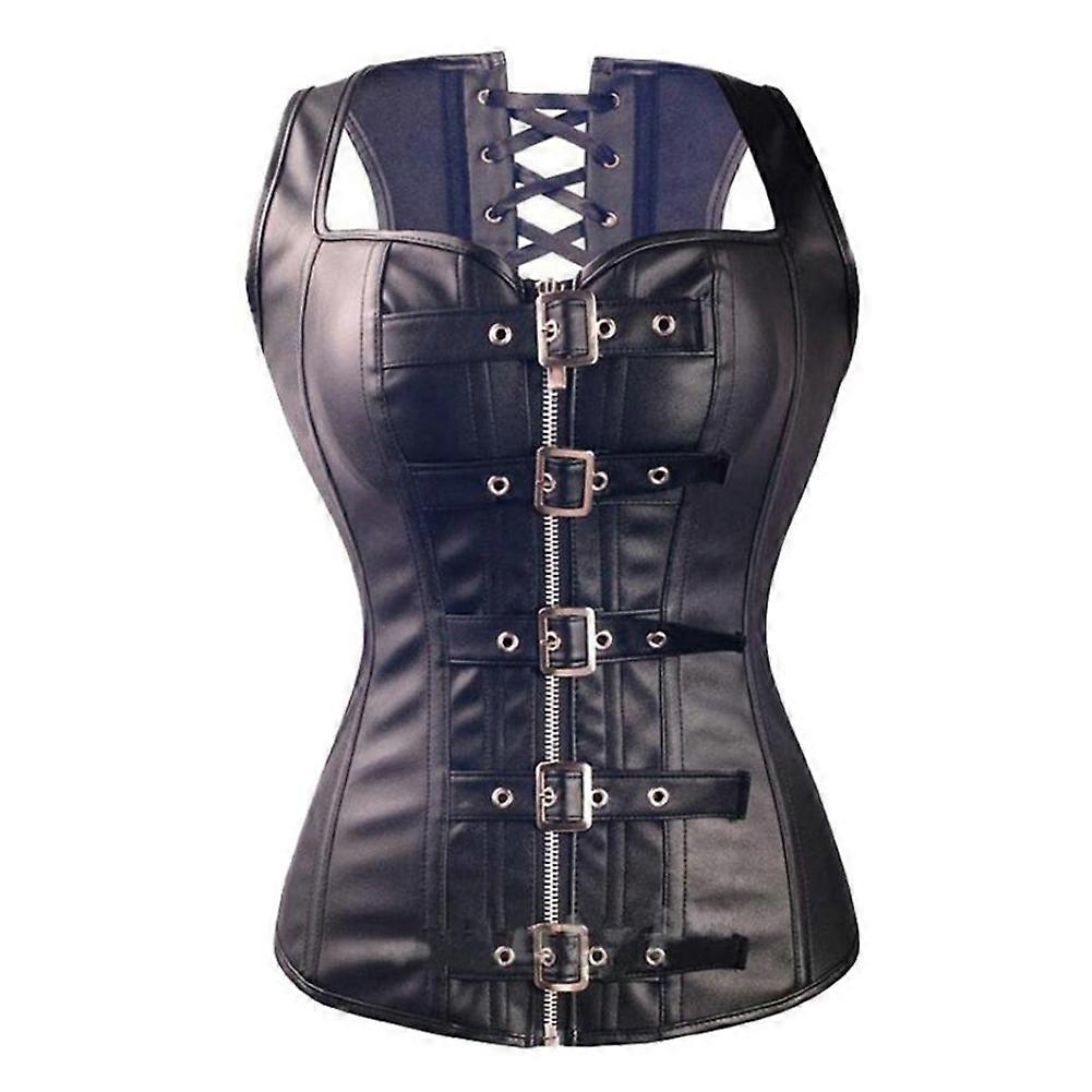 Gothic Retro Vintage Tapestry Steampunk Corset with Chain