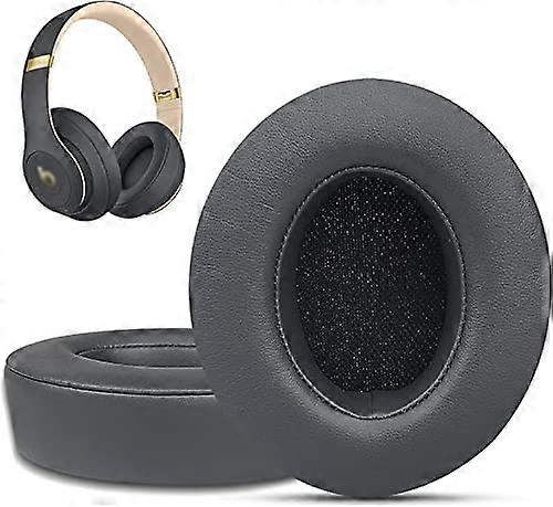 Replacement Ear Pads for Beats Studio 3, Ear Cushions for Beats Studio 2&Studio 3 Wired & Wireless Not Fit Beats Solo On-Ear Headphone (Titanium)