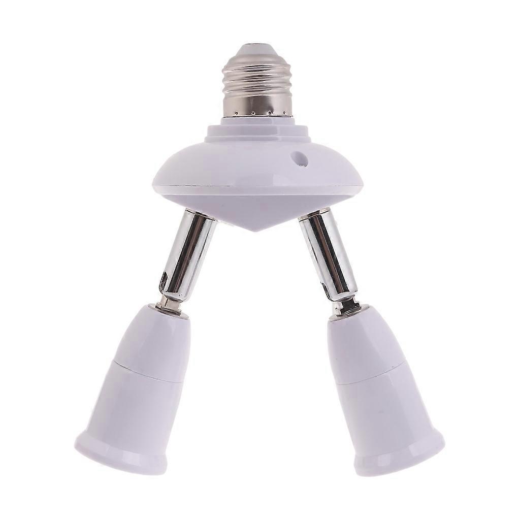 E27 to E27 Lamp Bulb Socket Splitter Adapter for Bedroom Study Photo Studios
