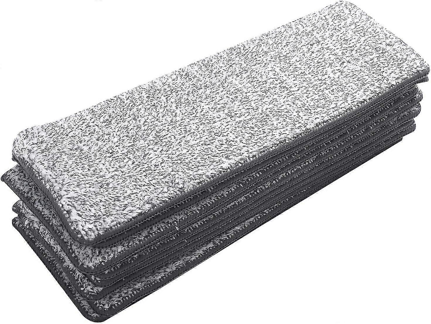 10PCS Microfiber Mop Pads Flat Floor Cleaning Cloth Kitchen Bathroom Home Replacement