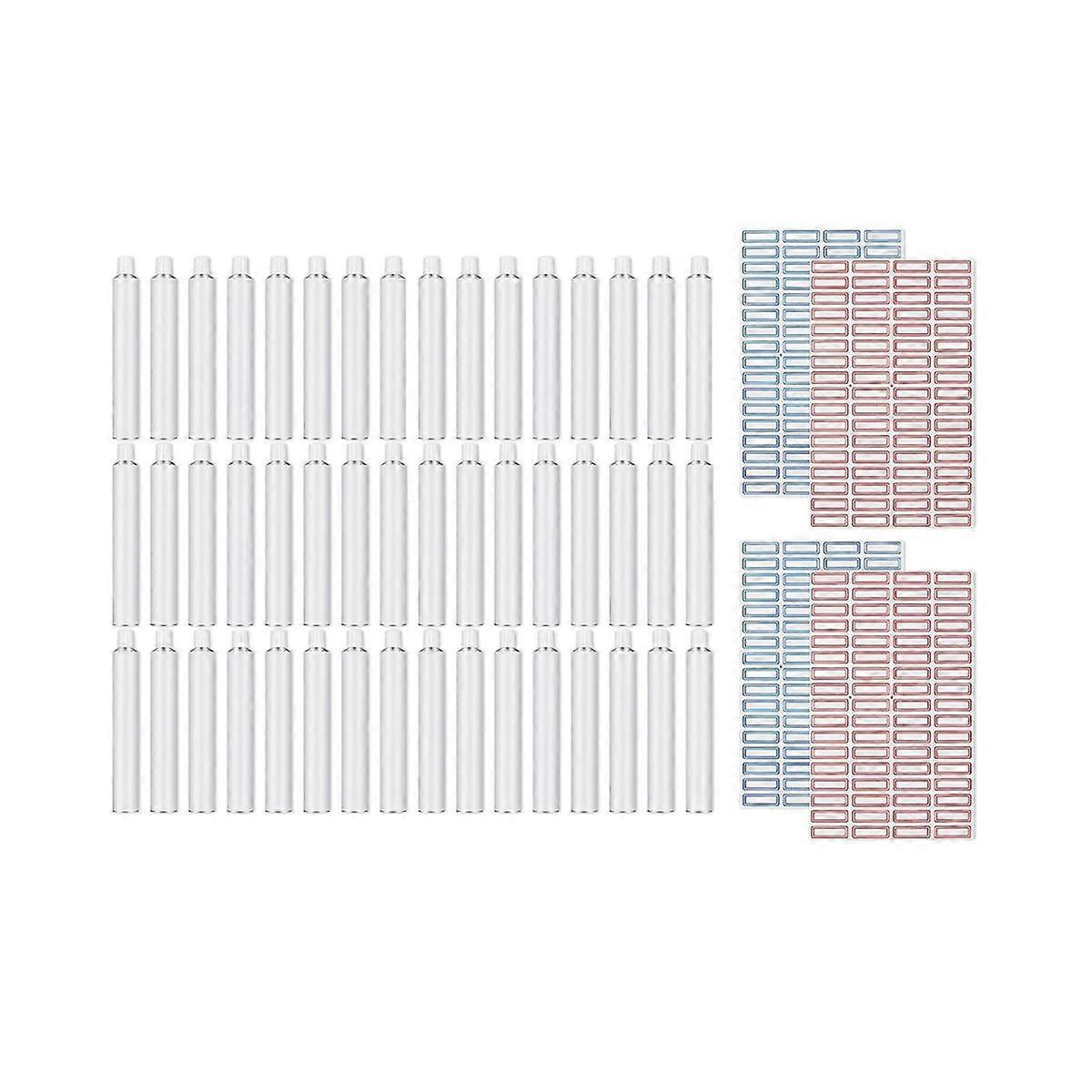 48 Pcs Empty Aluminum Paint Tubes 20Ml Paint Tubes for Making Paint and Store Remaining Paint Acrylic Oil with 4 Label