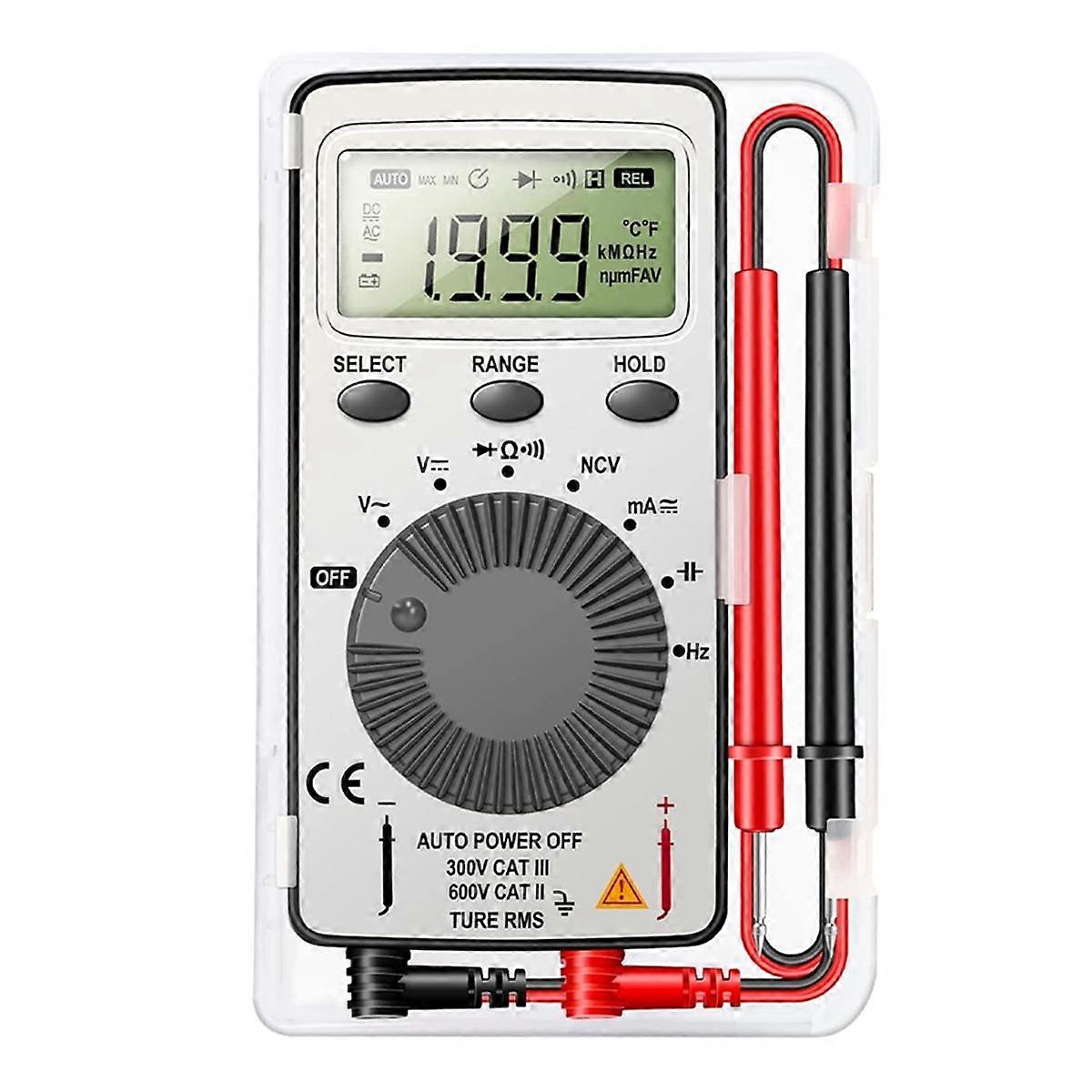 Digitales Multimeter Auto-Ranging Voltmeter Tester Meter Spannungsmesser Taschen-Multi-Tester mit NCV-Kontakttester