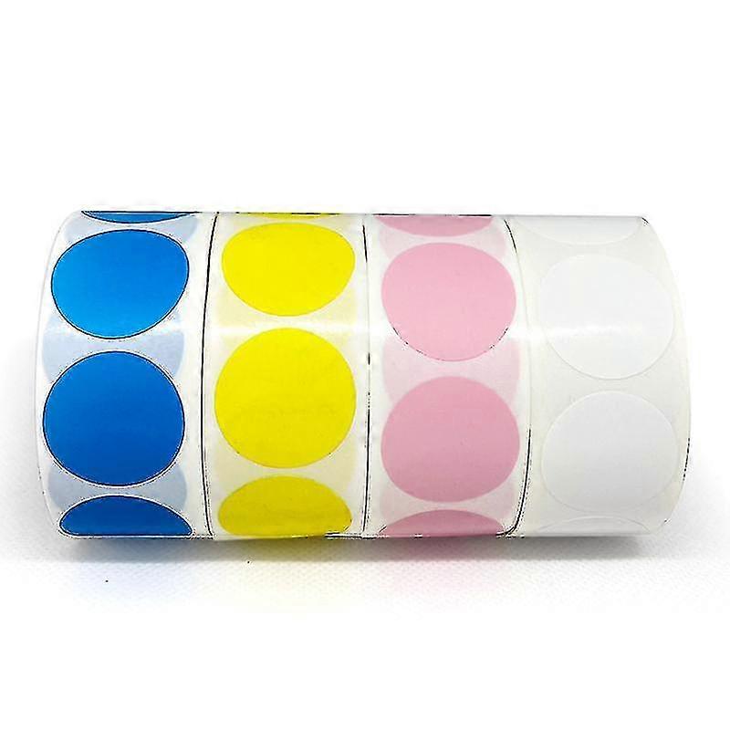 500pcs 4 Colors Code Removable Round Dot Sticker Rolls Adhesive Circle Dot Sticker Label