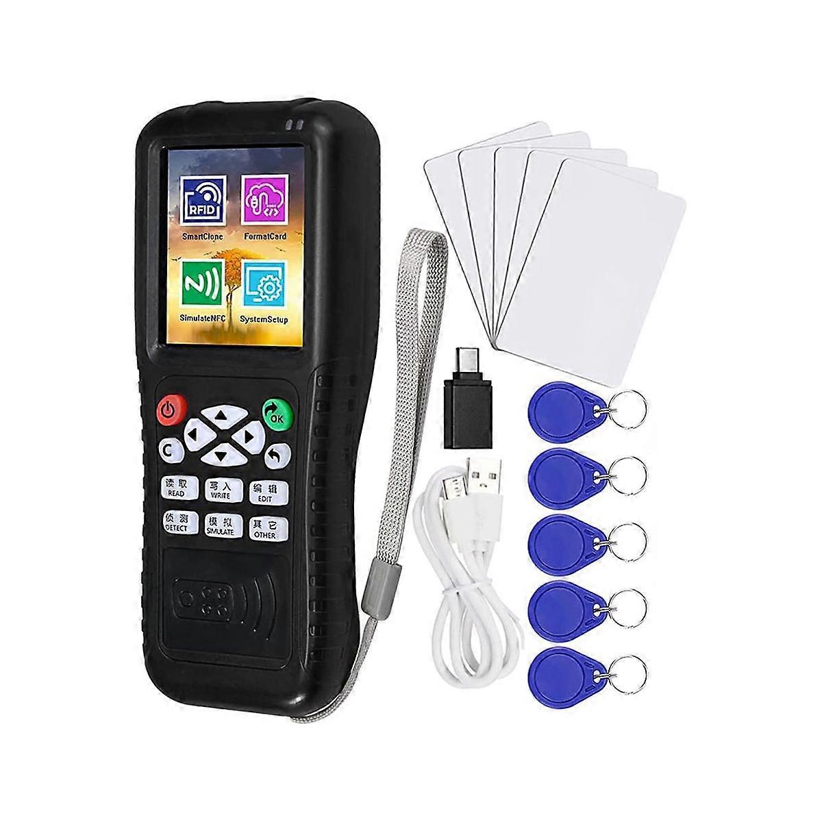 Multi Frequencies RFID Smart Card Programmer, RFID Reader Writer Duplicator, NFC Reader, Encrypted