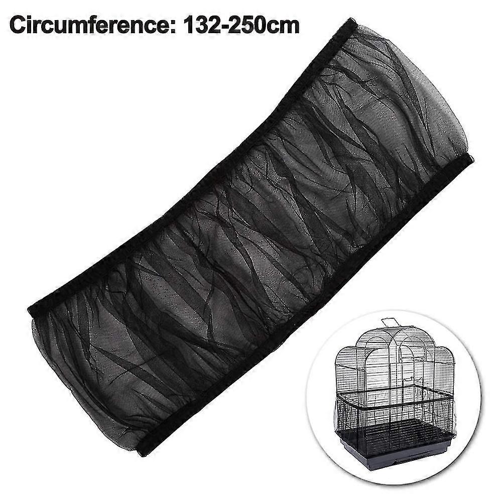 Bird Cage Net Cover, Stretchy Bird Seed Catcher, Ventilate Dustproof