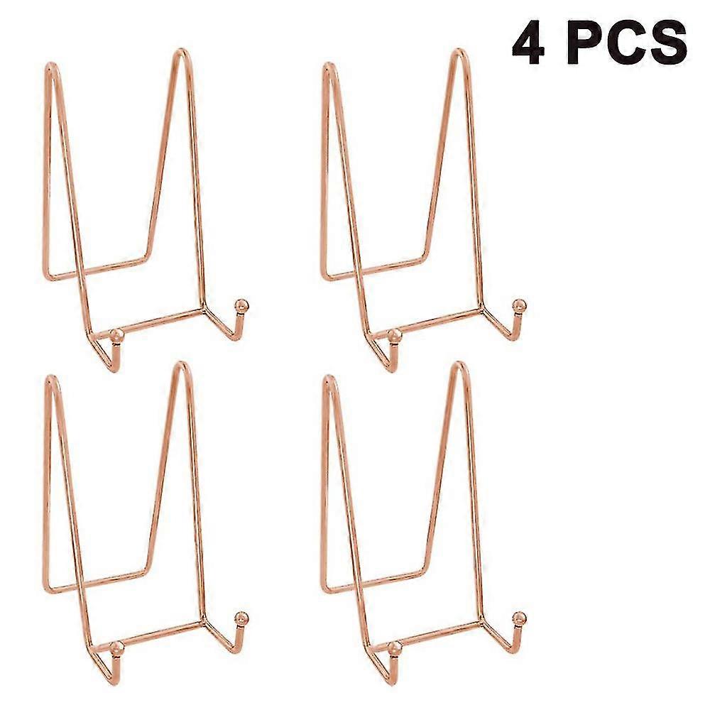4pcs Plate Stands For Display Plate Holder Display Stand Metal Frame