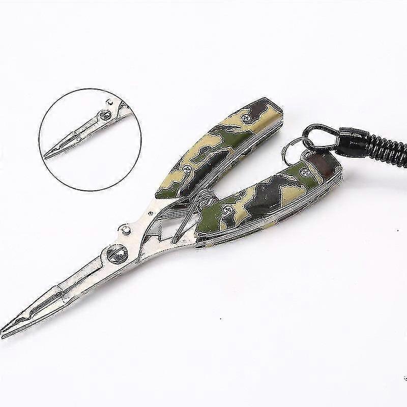 Fishing Pliers Hook Remover, Fish Lip Gripper Multifunctional Camouflage Pliers Set, Fishing Tool Set,fishing Line Scissors And Fishing Hook Remover1p