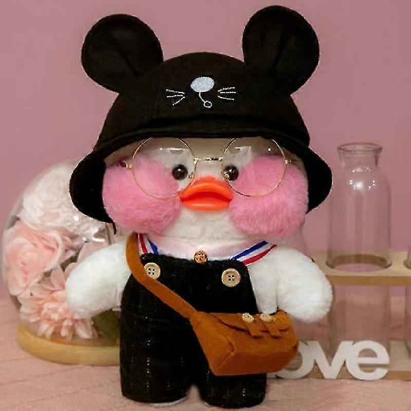 30cm Wearing Hyaluronic Acid Little Yellow Duck Doll Lalafanfan Duck Ducks Doll
