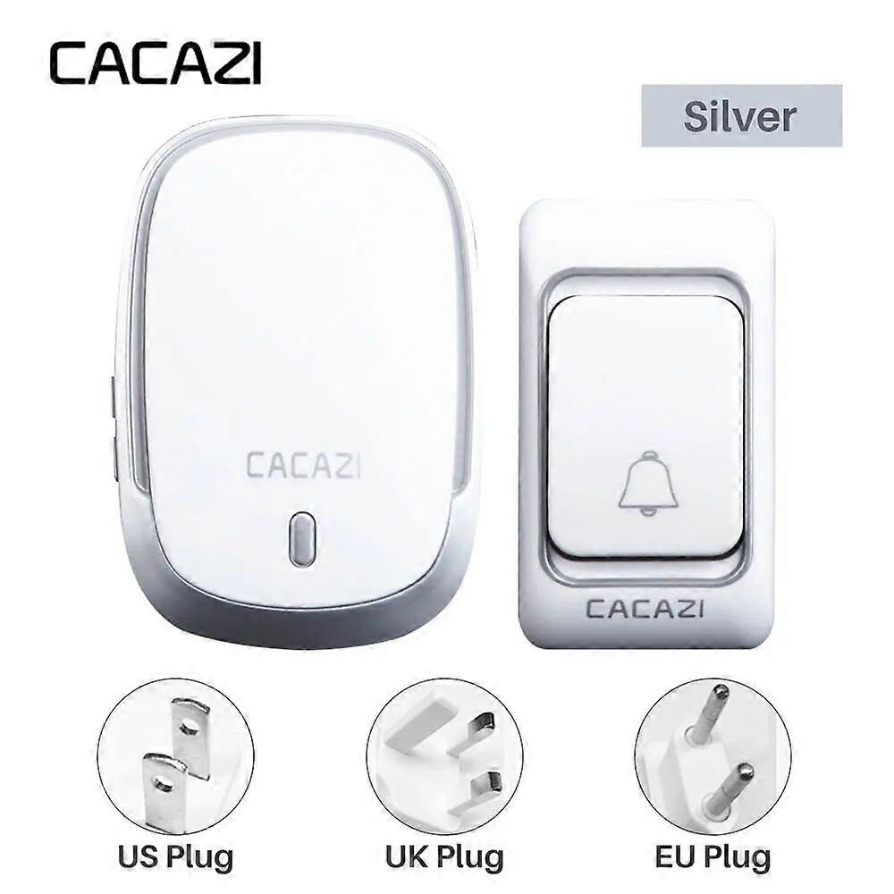 Wireless Doorbell AC 100-240V 300M Receiving Range 3 Volume 36 Chimes Door Ring IP44 Waterproof EU UK US Plug Receiver