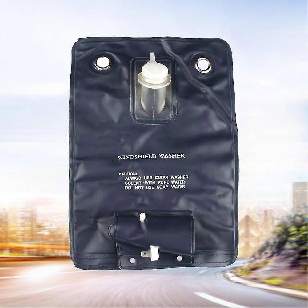 Universal 12V Pump Car Auto Windscreen Washer Bottle Bag Kit Cleaning Tool