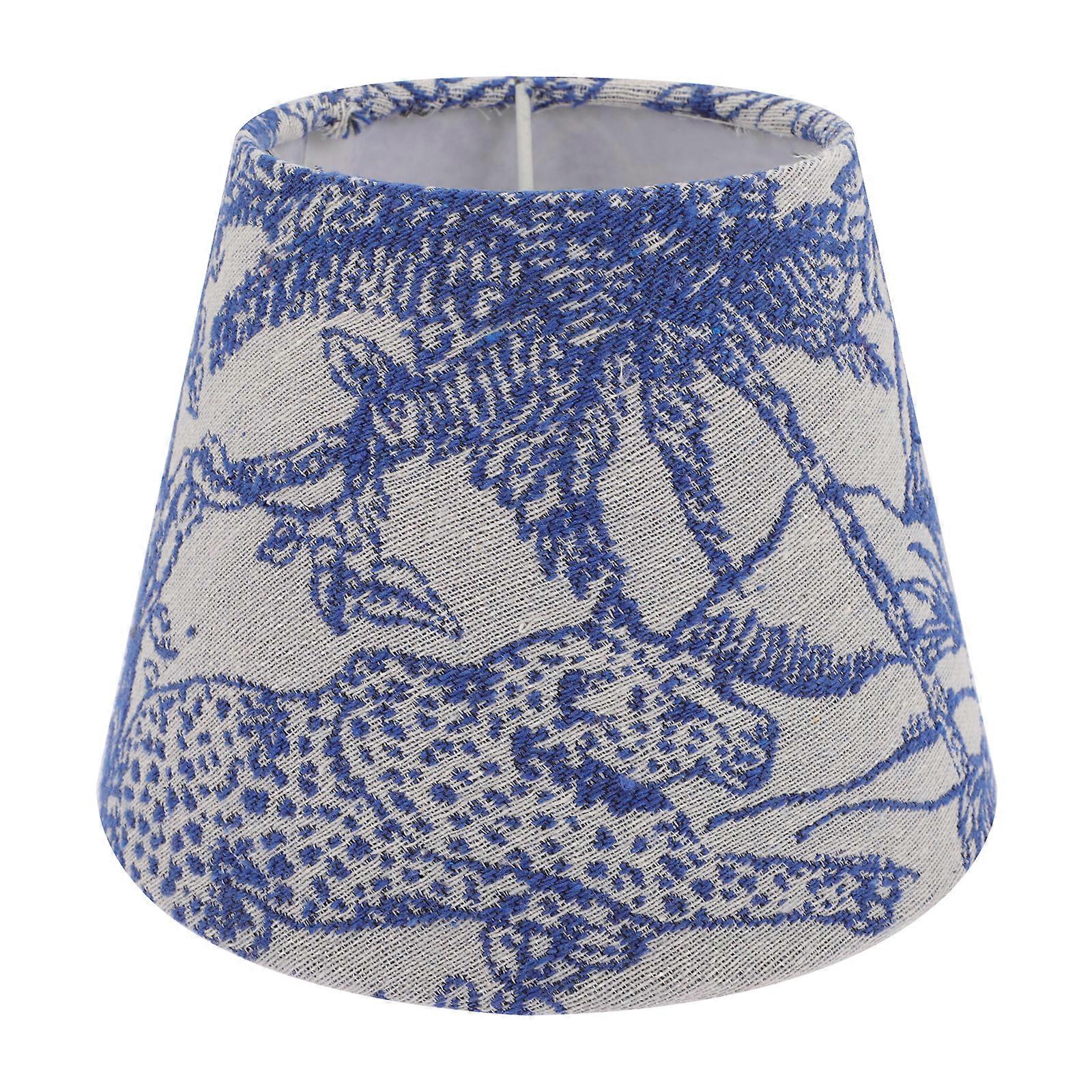 Embroidery Fabric Lampshade Lamp Cover Tabletop Lamp Shade Tropical Light Cover