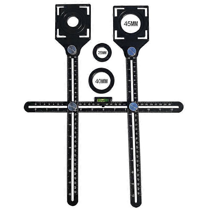 2023 NewMulti Angle Measuring Ruler Aluminum Alloy Folding Positioning Ruler Template Tool