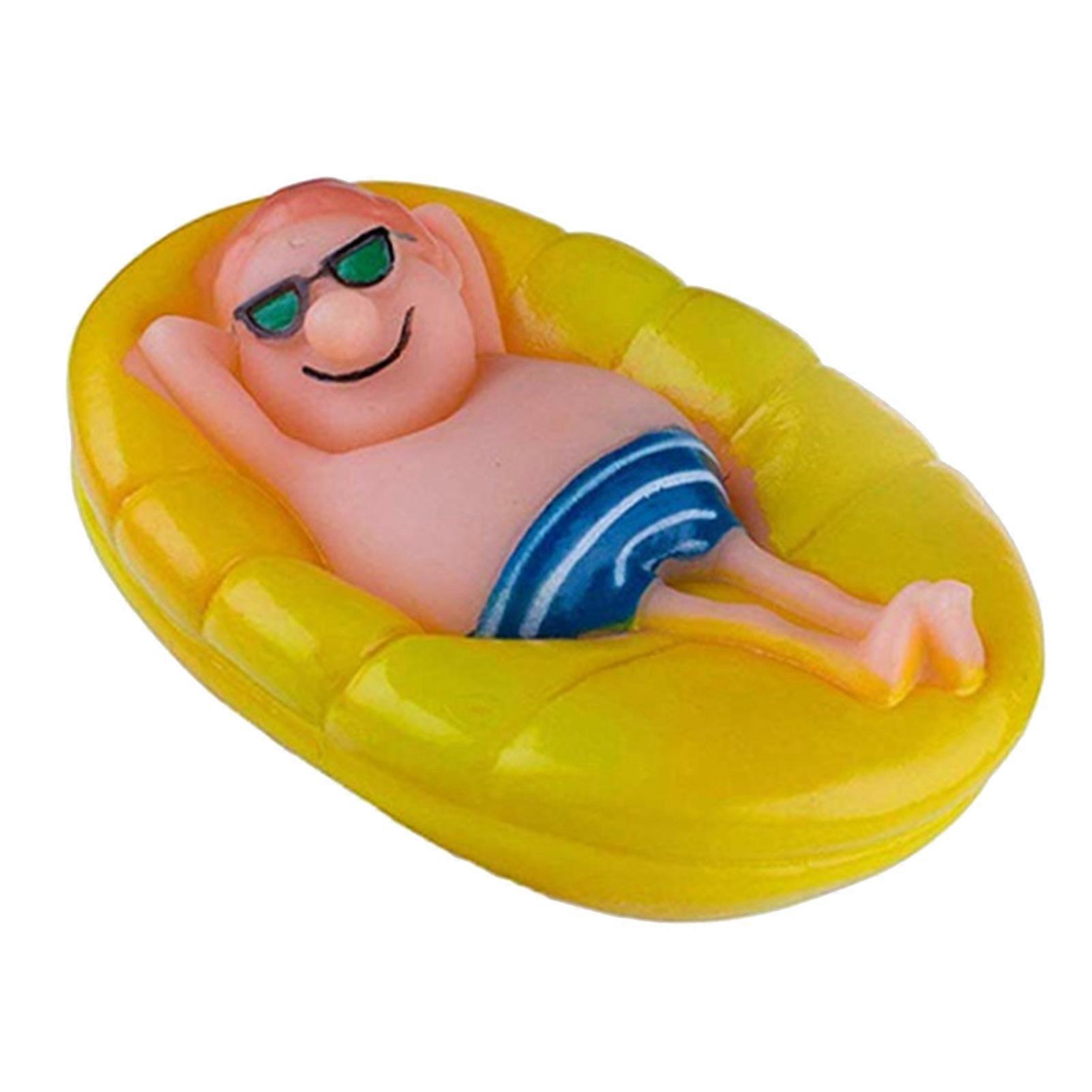 Pool Thermometer Waterproof Creative Accurate Funny Man-shaped Floating Temperature Meter for Measuring