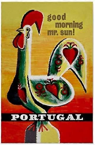 ブリキの看板レトロなアートデコレーションヴィンテージポスターポルトガルホームバーストアカフェクラブファームガレージ12 "X 8"