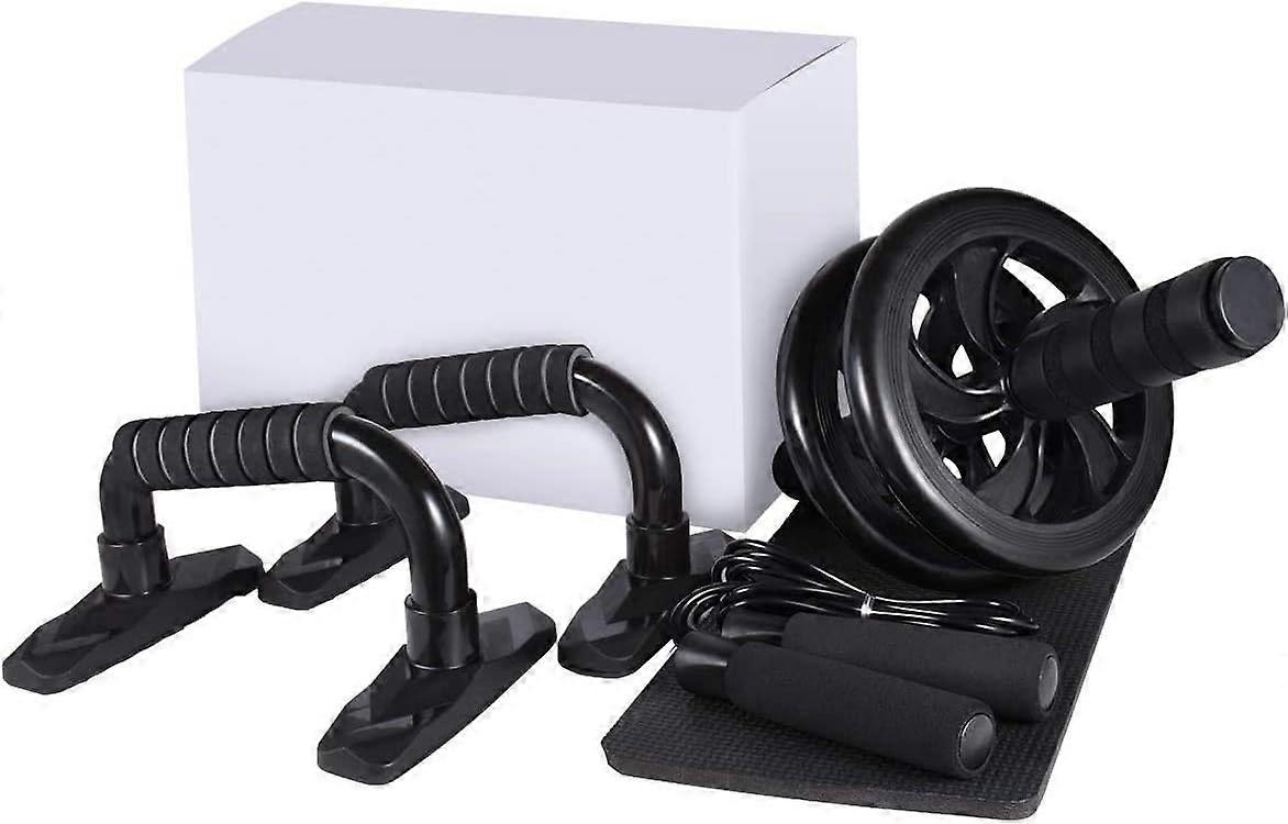 Ab Roller Abdominal Trainer with Push-Up Handles