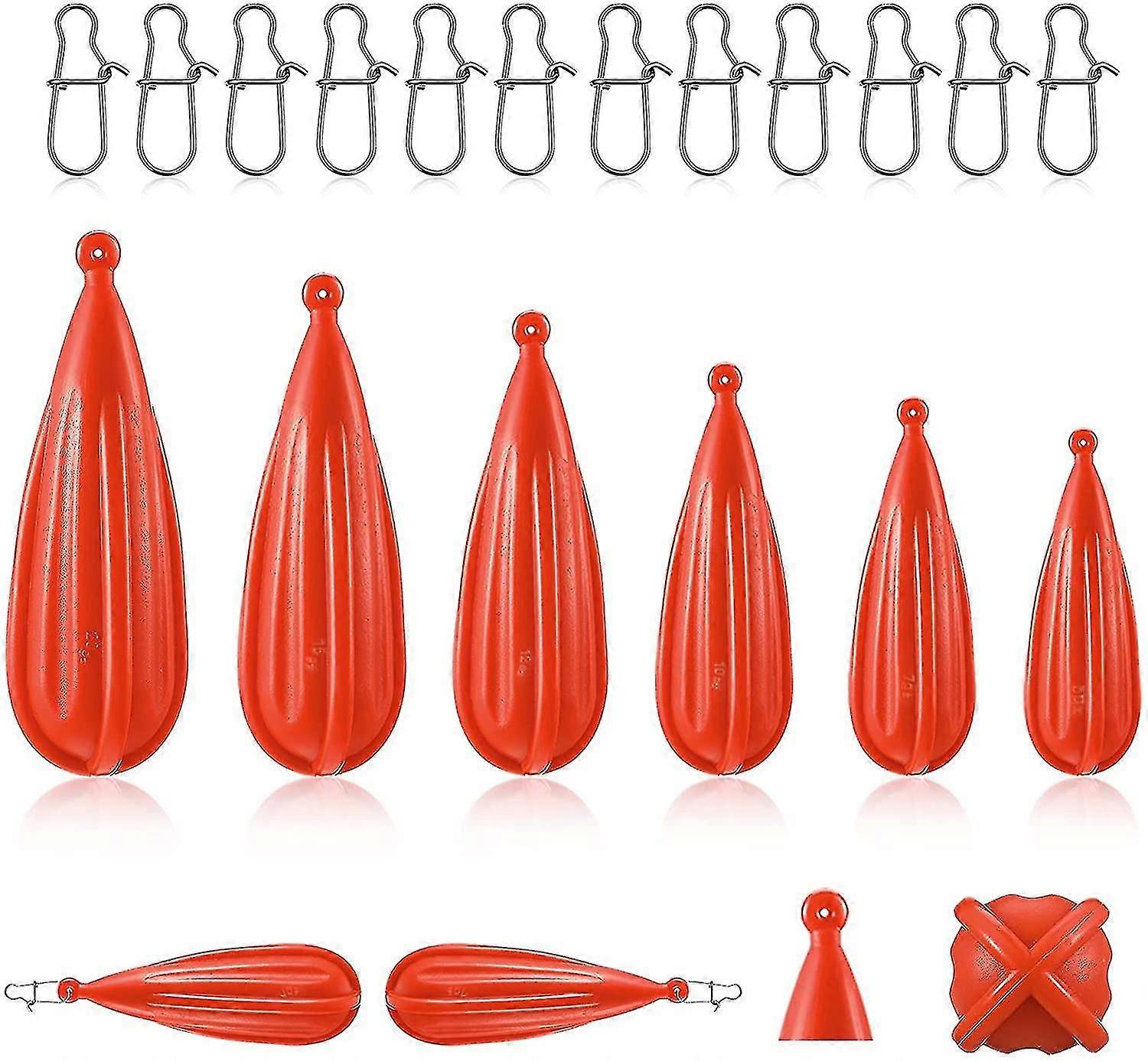 Fishing Practice Plug Baitcasting Rubber Practice Plugs Suitable For Kids Improving Casting Skill, 6 Sizes