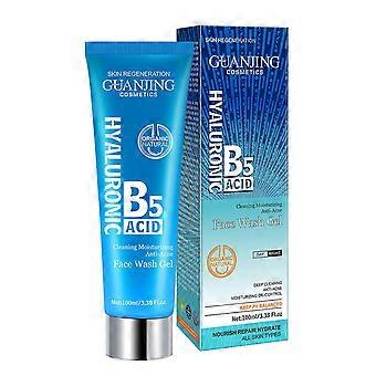 Gesichtsschönheit Hyaluronsäure B5 Gesichtsreiniger,Gesichtsreinigung verblassen Akne Flecken Gesichtsreiniger Gesichtsreiniger Hautpflege 100ml