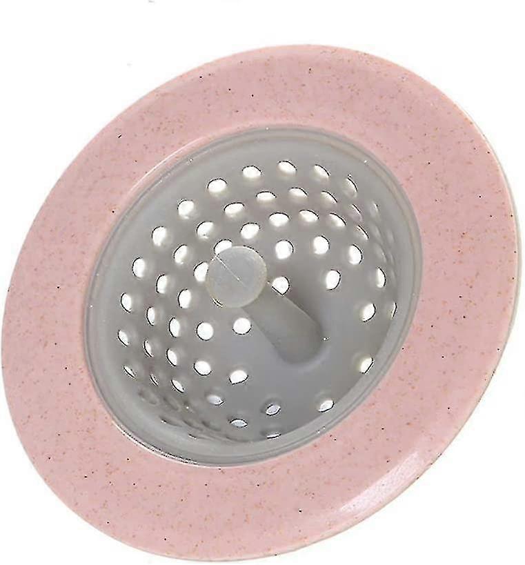 Receptor de drenaje de silicona para cabello y debrispink4pcs)