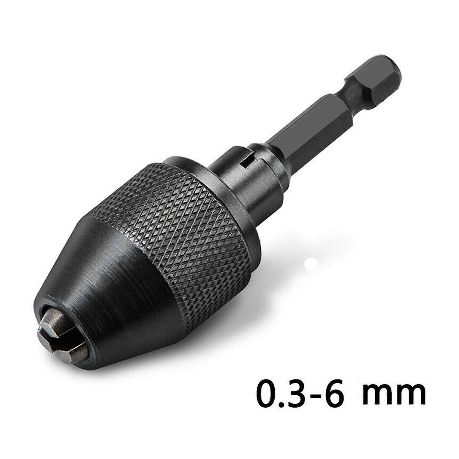 1/4 Inch Keyless Chuck Conversion Hex Shank Adapter Drill Bit Quick Change Driver