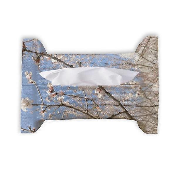 الكرز زهر فرع التصوير ورقة منشفة منشفة كيس منديل بومف