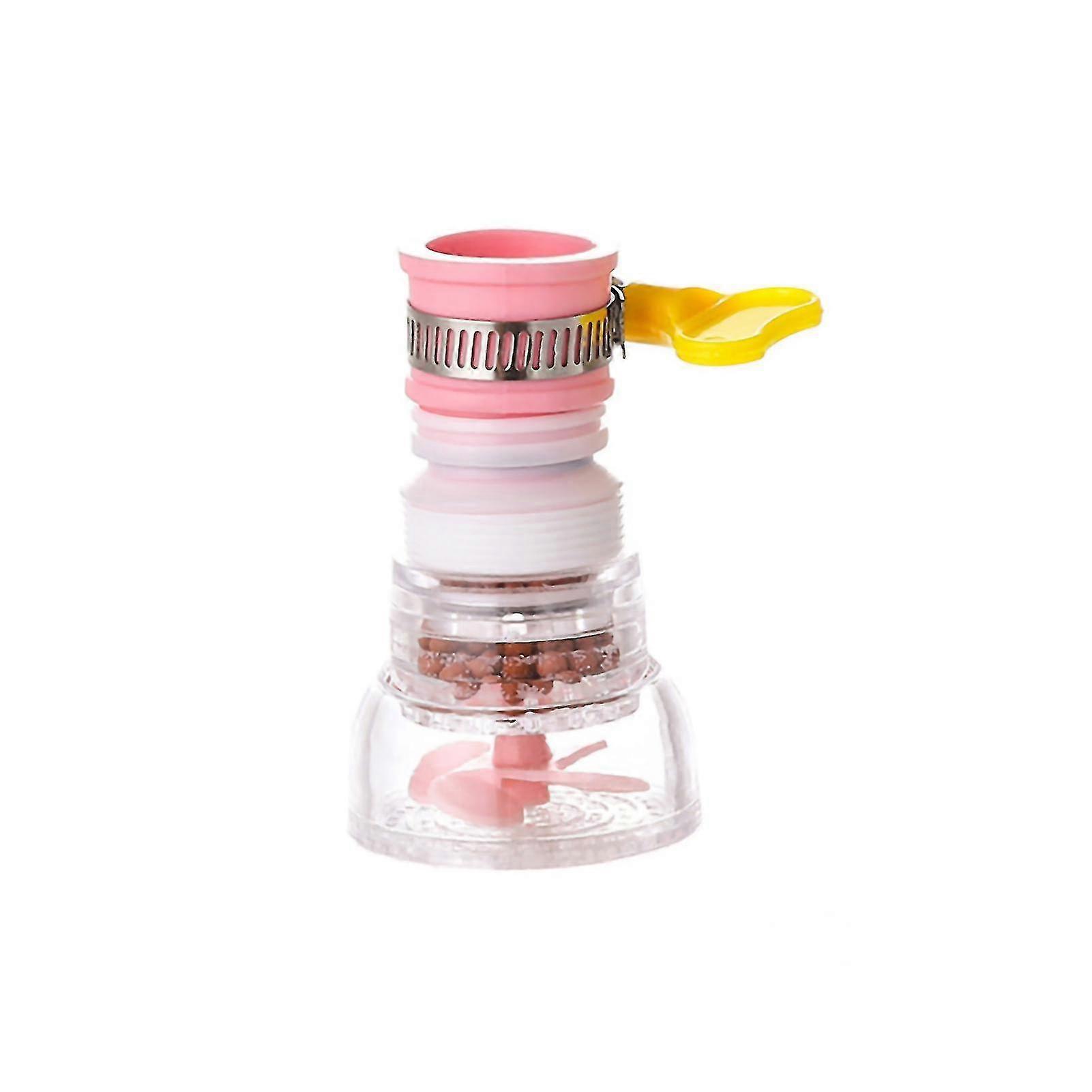 Water Saving Telescopic Faucet Nozzle with Filter - Pink