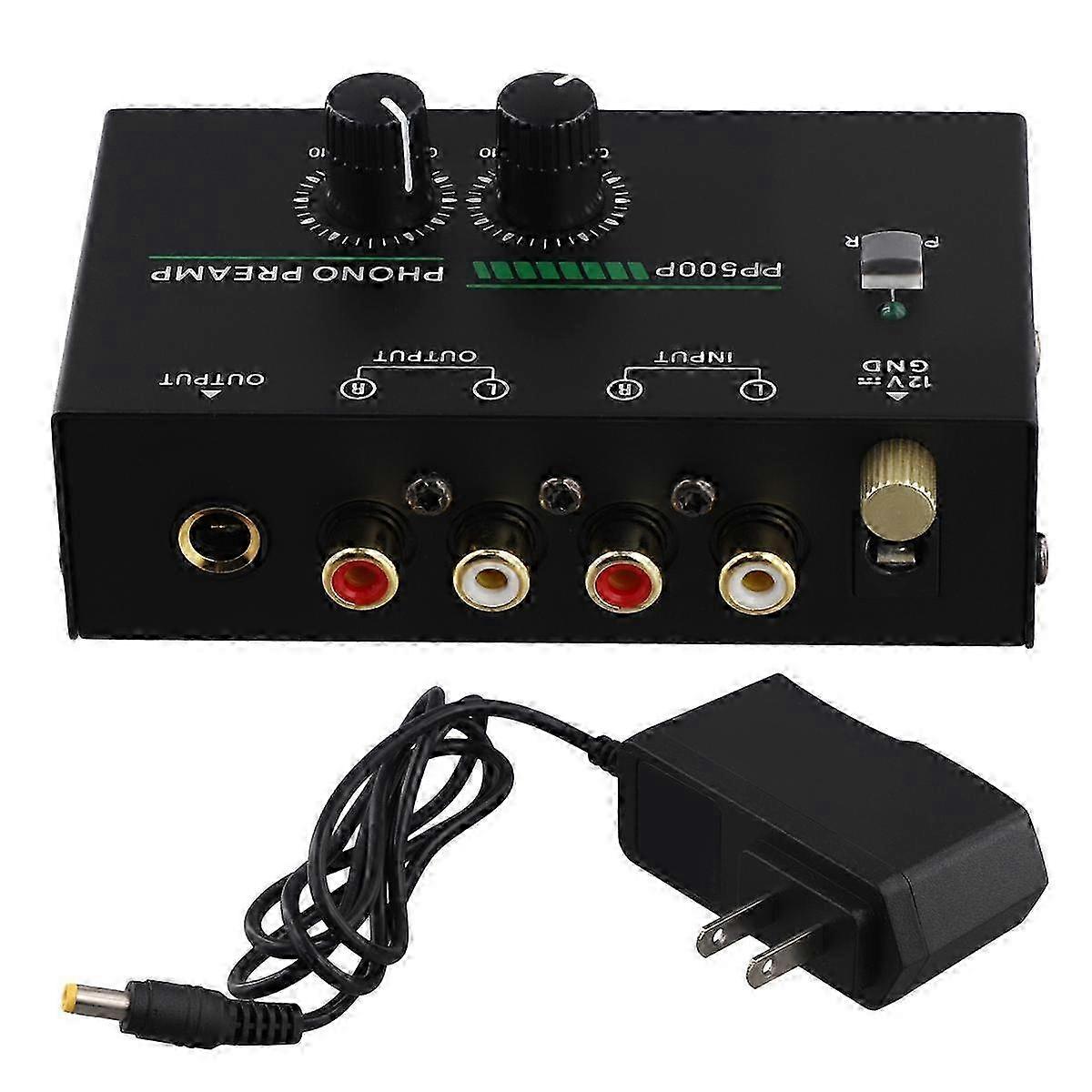 Phono Turntable Preamp, Phonograph Preamplifier With R C A Input, Trs Output, For Turntable Record