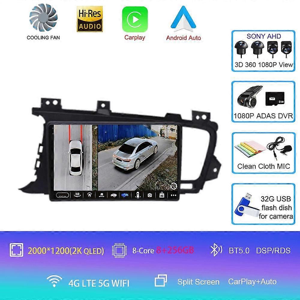 Android 14 Car Radio For Kia Optima 3 K5 Tf T 2010 2011 2012 2013 2014 2015 Navigation Gps Multimedia Player Stereo Wifi+4g Dsp