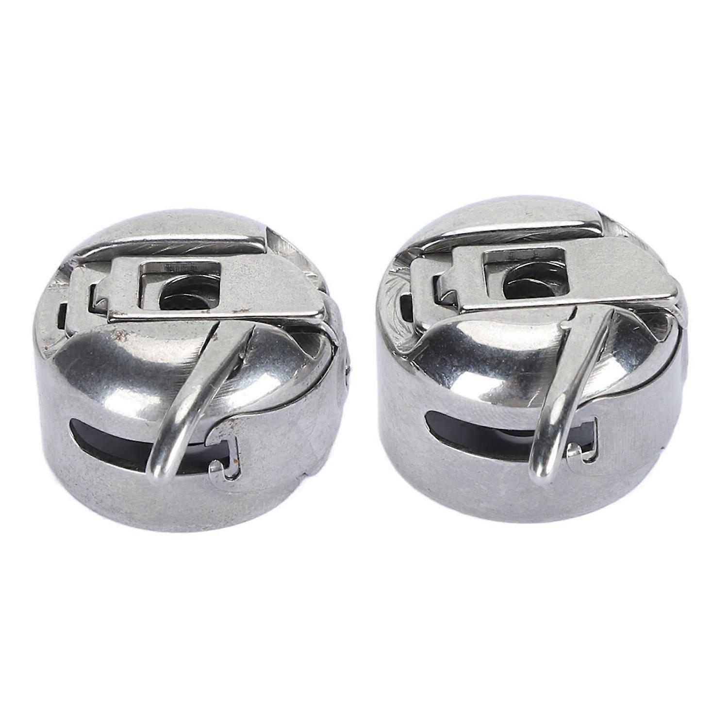 Sewing Machine Bobbin Case Stainless Steel Replacement Shuttle Shell for Home Sewing Machine 2pcs 