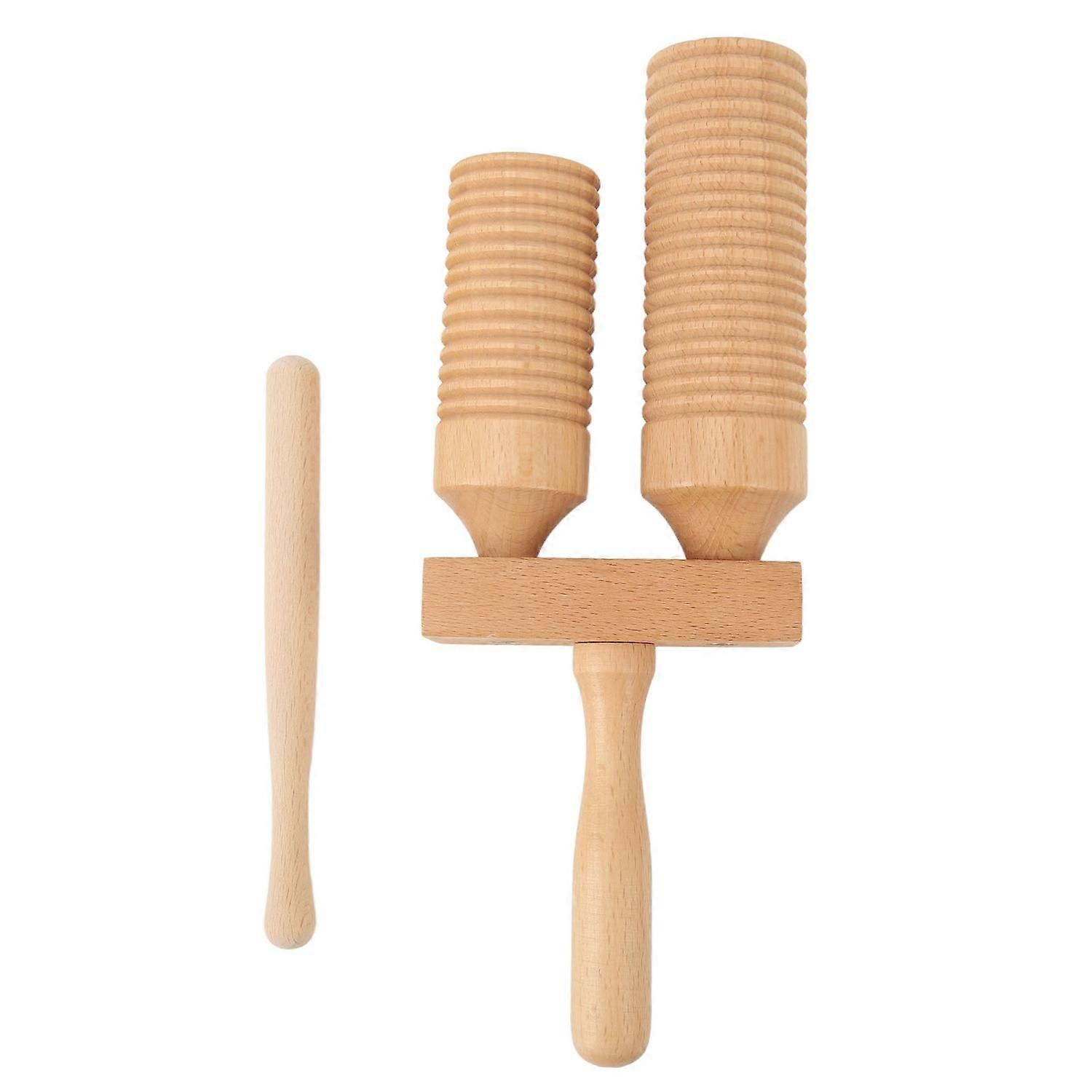 Kiinalainen Bangzi puinen sylinteri Clapper diskantti basso lyömäsoittimet 