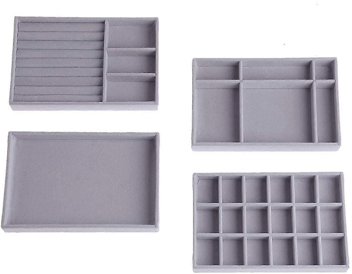 Schmuck Tabletts Organizer, Stapelbare Schmuck Accessoires Tablett Set