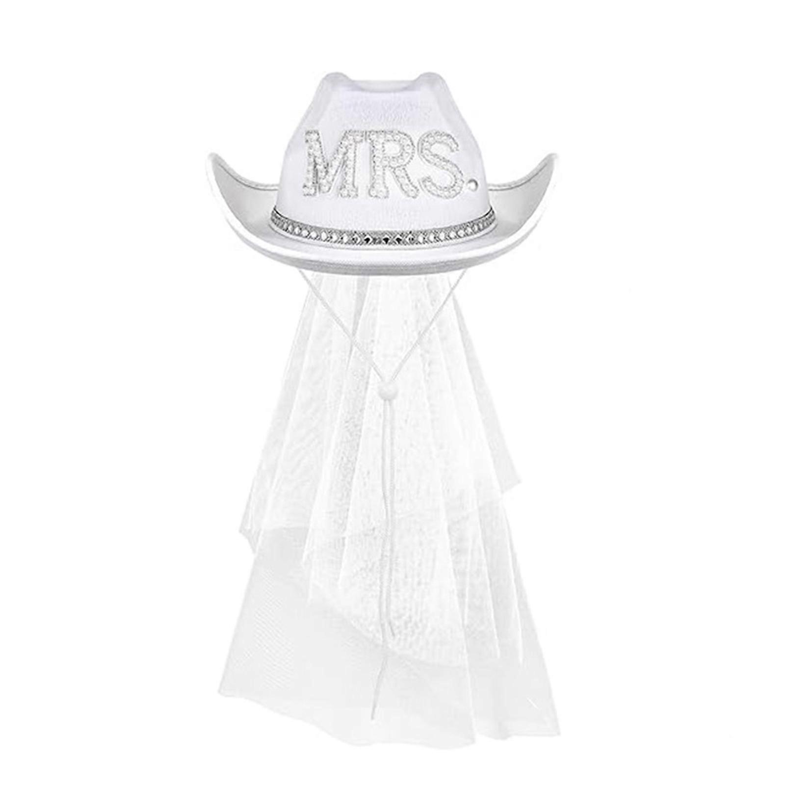 Bridal Panama Hat Encrusted Rhinestones for Wedding Women Bride Hat Sparkling Rhinestones Groom Bride Caps  White