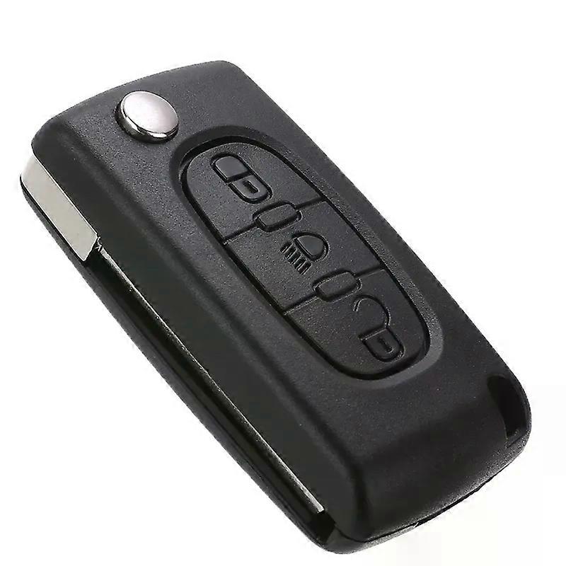 1pcs 3 Buttons Remote Key Case Shell  Entry Fob Case Car Alarm Cover Housing For CITROEN C2 C3 C4 C5 C6 Keyless