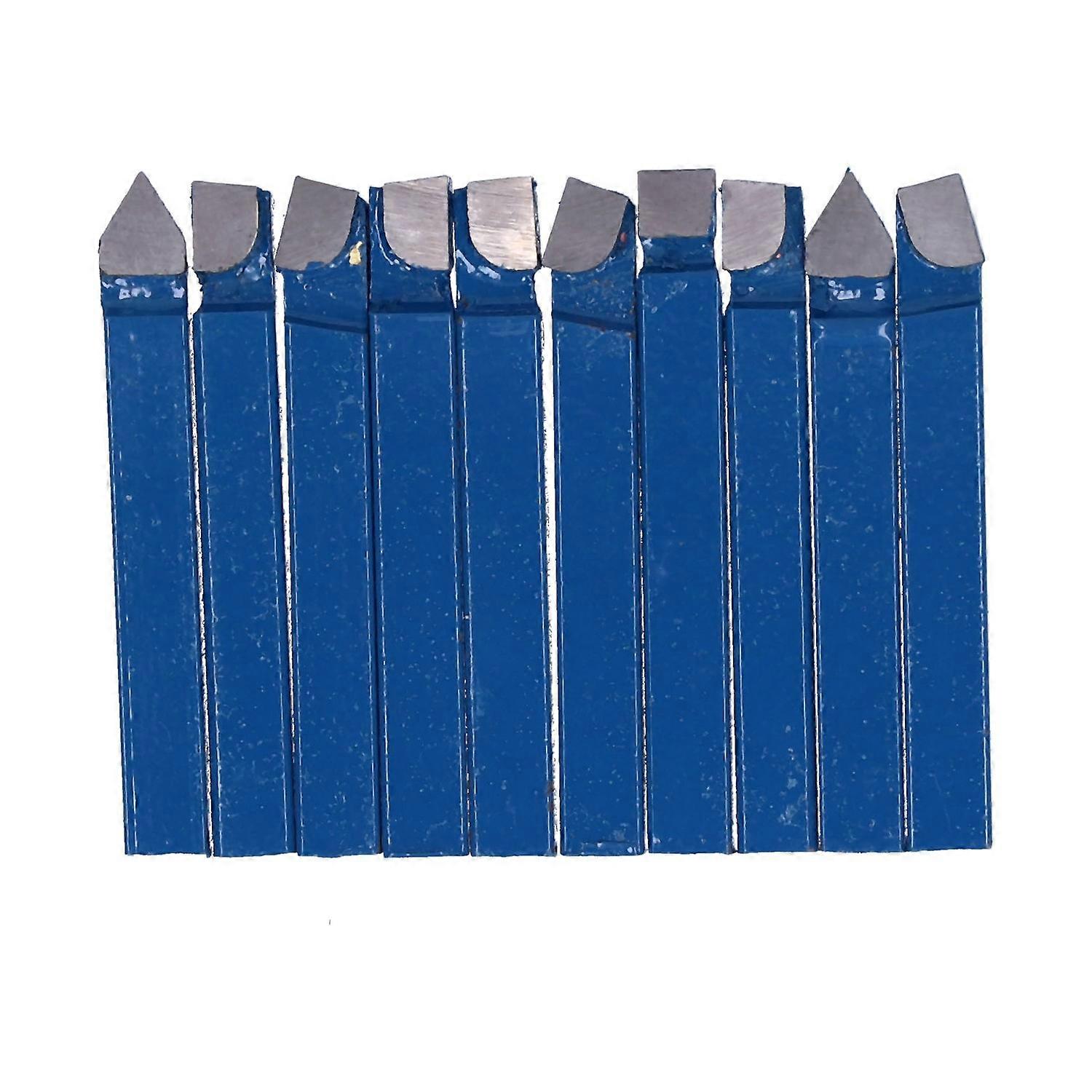 10Pcs Lathe Tools 1/4inch Cemented Carbide High Hardness High Accuracy Metal Cutting Tools Set