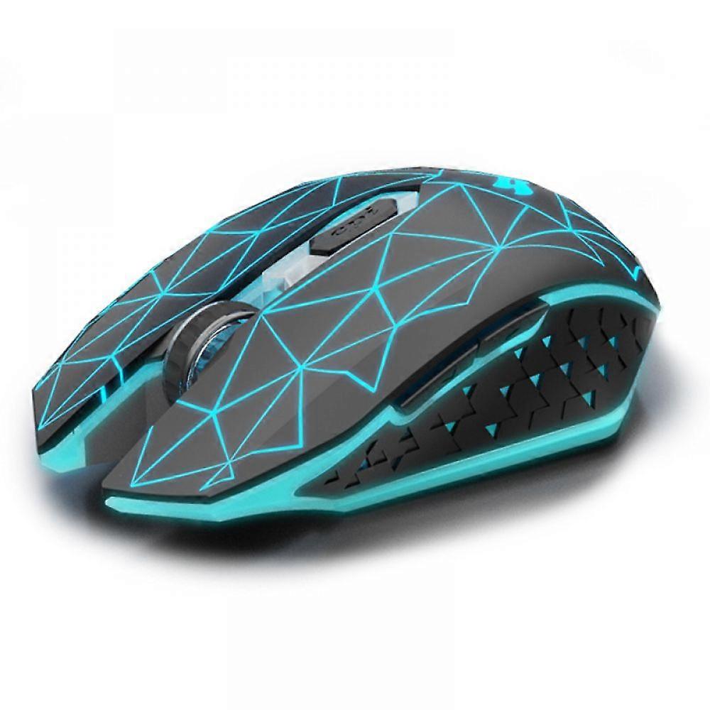 Wireless Mouse, 2.4G PC Mouse with USB Nano Receiver, 7 LED Illuminated Mouse