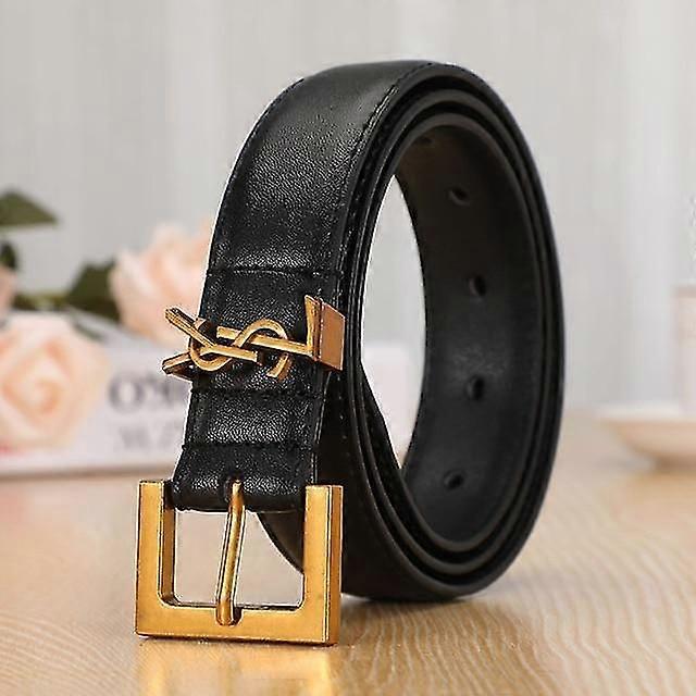 Ceintures de lettres en cuir Boucle lisse Femmes Ceinture Tous les matchs Dames Ceintures décontractées Femmes Mode Simple Chic Ceintures