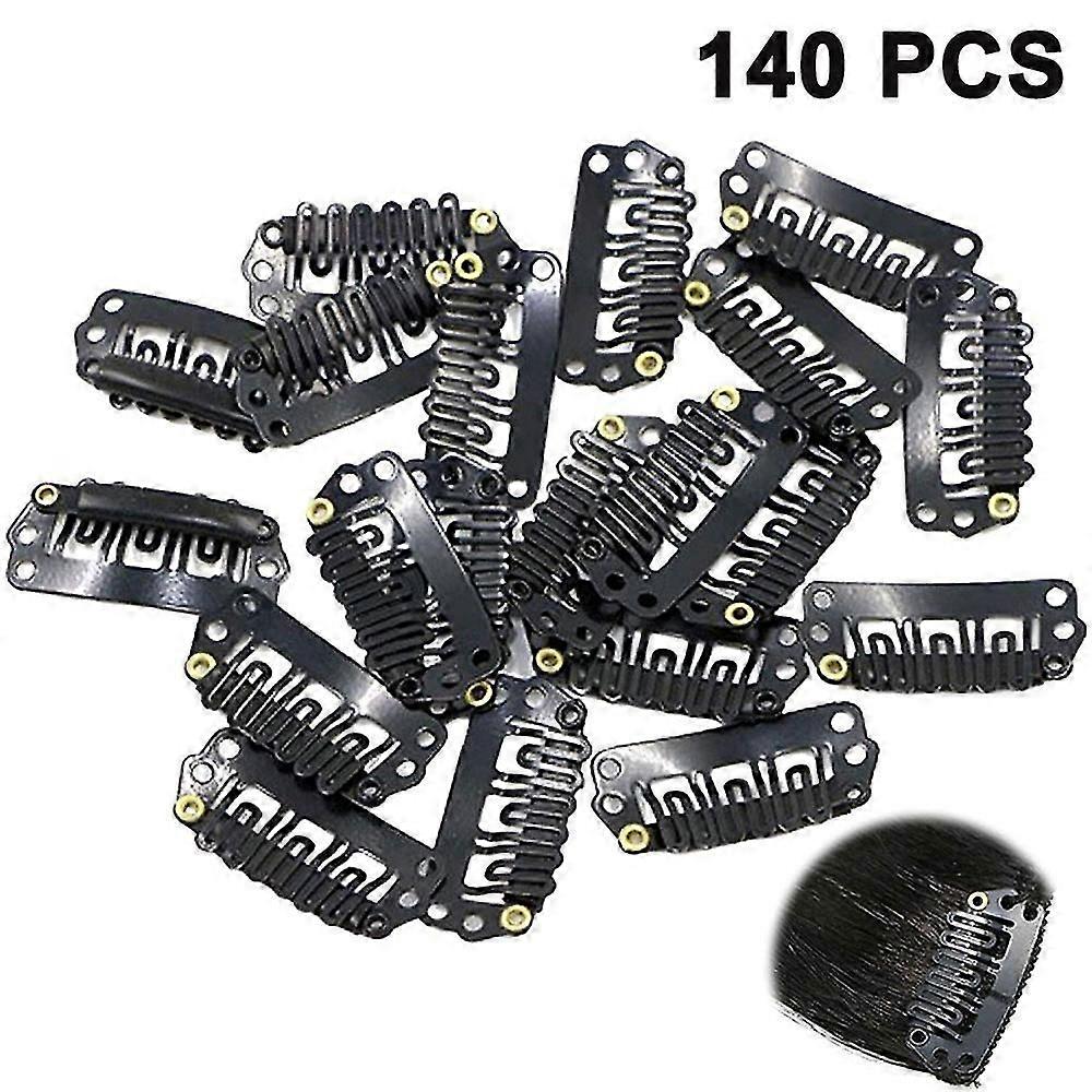 140 Pieces Wig Clips, U Shape Snap Clips Iron Replacement Hair Clips