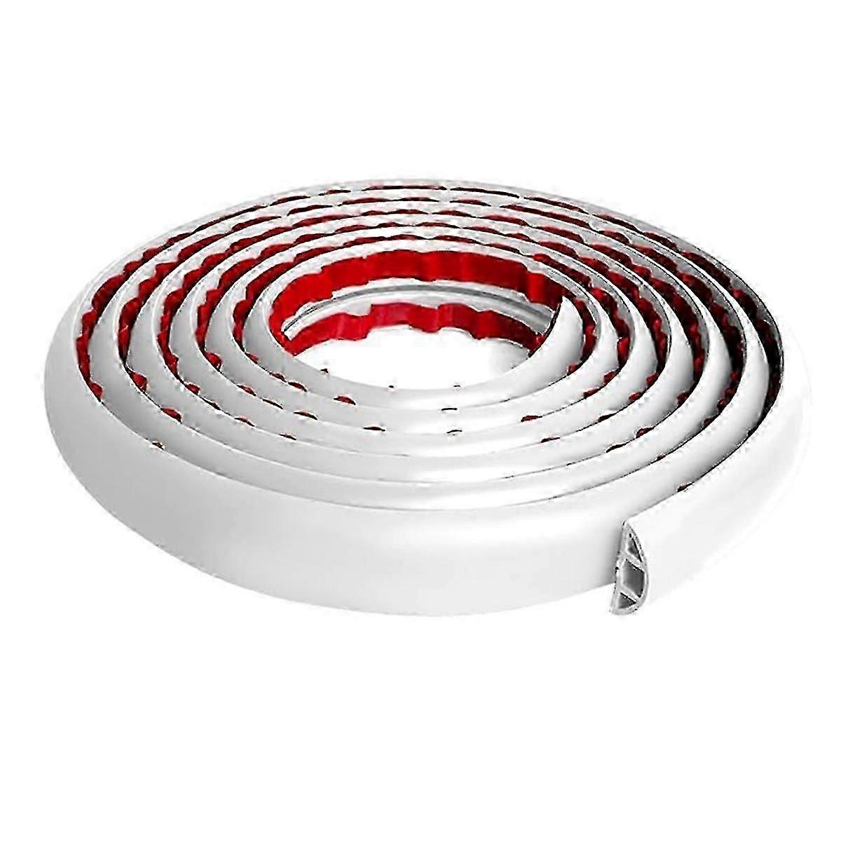 Cache-câbles auto-adhésif pour sol, 3 m, blanc