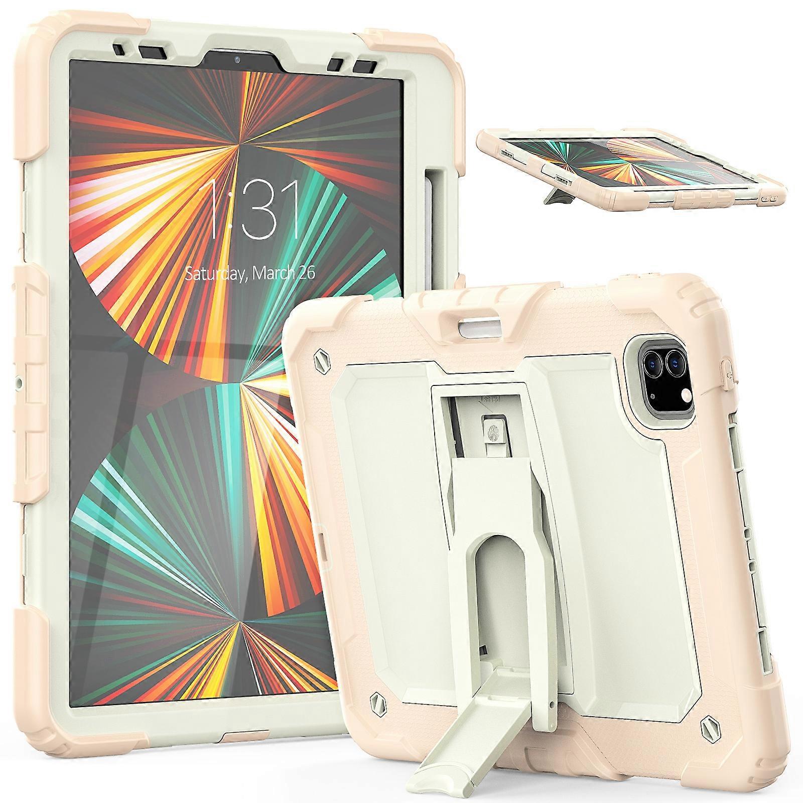 For iPad Pro 11 2022 / 2021 / 2020 / 2018 Silicone + PC Tablet Case with Holder