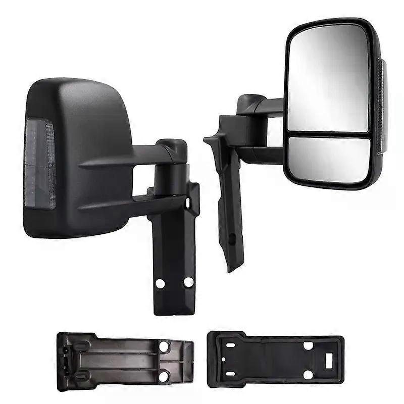 μοναδικό Για Toyota Land Cruiser 70 σειρά LC70 LC79 1984-2022 Φορτηγό ηλεκτρικό Ρυθμίστε τον κορυφαίο πλευρικό καθρέφτη ρυμούλκησης γυαλιού με το φως Turn Signa