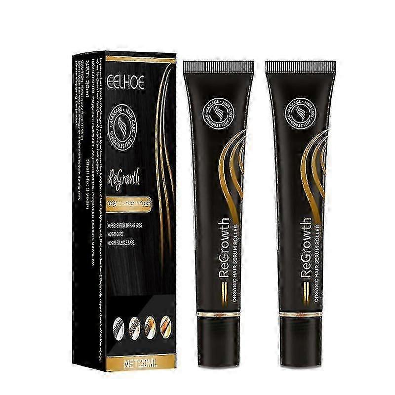 2pcs צמיחה מהירה תמצית שיער התקרחות תיקון עיסוי ראש נשירת שיער לאחר לידה יעיל נגד נשירת שיער סרום טיפול בשמן