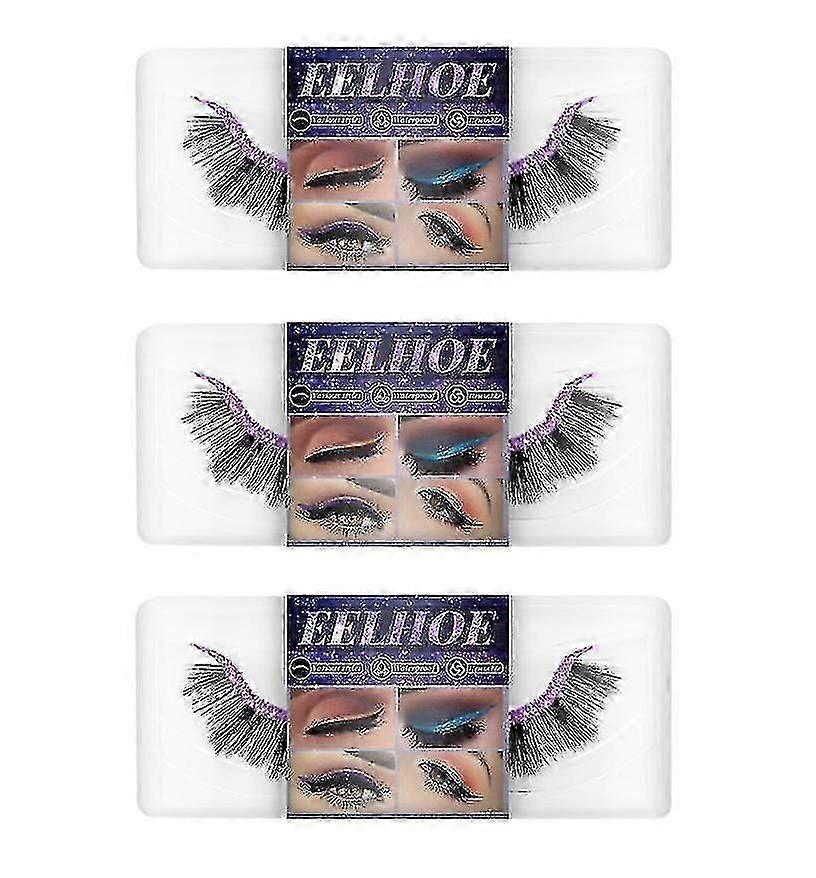 Eyelashes Eyeliner Self-adhesive False Eyelashes Soft Natural Curly Th